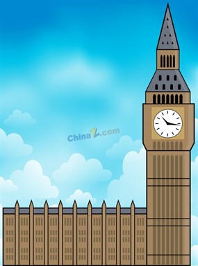 英国大本钟图片矢量